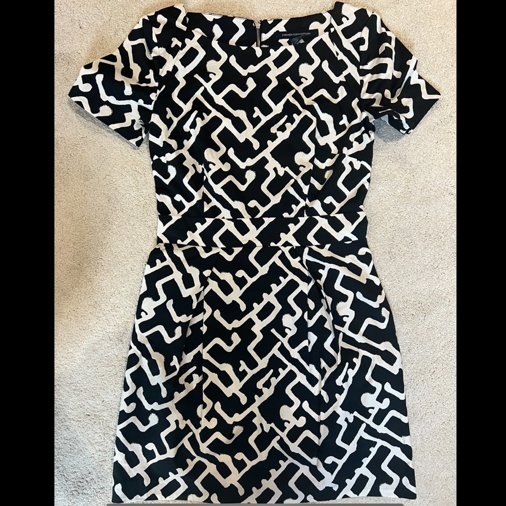 French Connection Dress , with pockets and back zipper detail